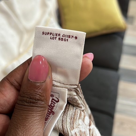 Vintage Worthington Brown Button Down Front Floral Print skirt Size Large - Picture 8 of 9